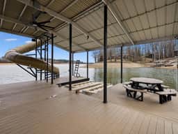 Grandview Point Lakehouse | Dock, Slide, Hot Tub