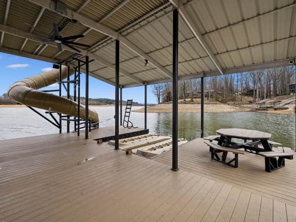 Grandview Point Lakehouse | Dock, Slide, Hot Tub
